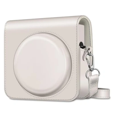 Afbeelding van Fintie Fujifilm Instax Square SQ1 / SQ40 Instant Camera Case Premium beschermhoes met afneembare riemen, Wit