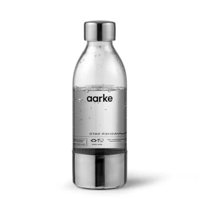 Image de Bouteille en PET 650 ml argent pour Aarke Carbonator 3 Transparent