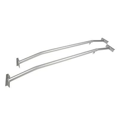 Afbeelding van mb m® 2 stuks stangen voor aanhangers, plat aluminium afdekzeil, verstelbaar van 1000 mm tot 1450