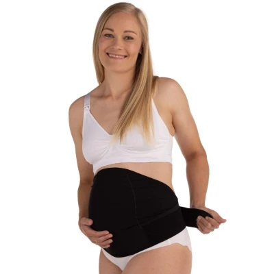 Afbeelding van Carriwell Buikband Overbelly Zwart Maat S/M