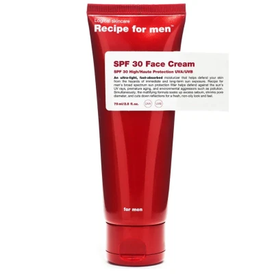 Afbeelding van Recipe for Men Face Cream SPF30 75ml