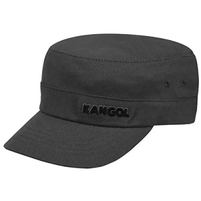 Afbeelding van Kangol Cotton Twill Army Cap herenhoed, grijs.