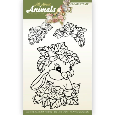Afbeelding van Clear Stamps Precious Marieke All About Animals Bunny