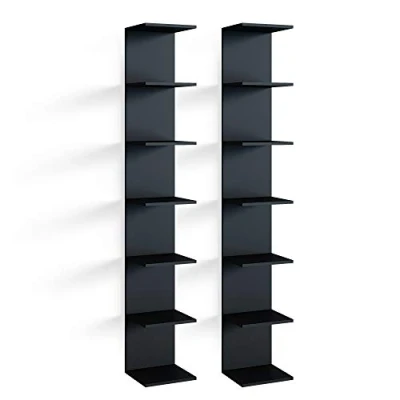 Afbeelding van Vicco Paolo Wandrek met 7 niveaus, zwart, 2 stuks