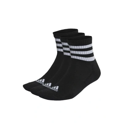 Afbeelding van adidas Sportswear 3 Stripes Cushioned Mid Cut Sokken Paar Unisex Zwart 34 36