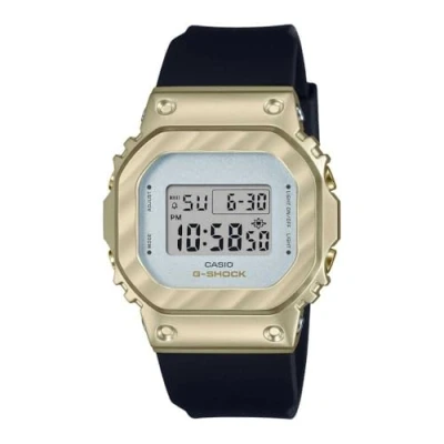 Afbeelding van CASIO GM S5600BC 1ER unisex digitaal kwartshorloge met roestvrijstalen band, zwart, zwart.