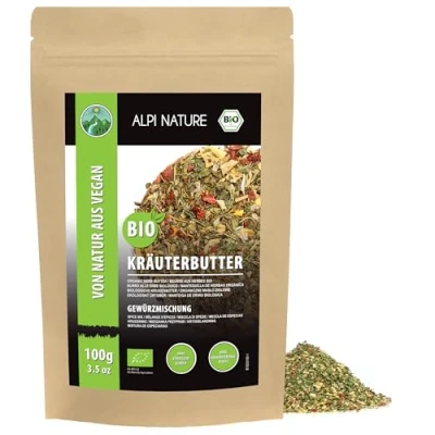 Afbeelding van biologische kruidenboter, kruidenmix (100 g), kruidenmix, 100% natuurlijk, ingrediënten uit teelt, voor de bereiding van boter zonder kunstmatige