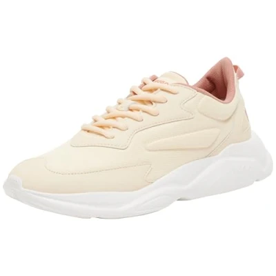 Afbeelding van HUGO LEON Sneakers laag, Dames, Maat: 38, Open white Textiel/ synthetisch