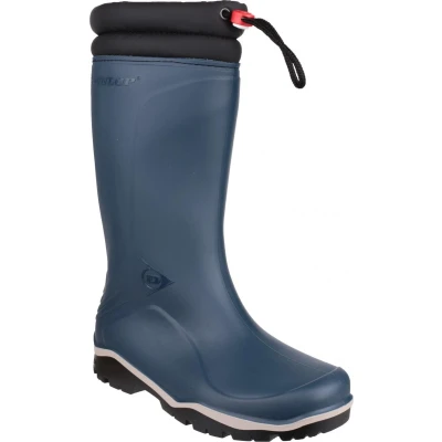 Afbeelding van Dunlop Winterlaars Blizzard Thermo Blauw Maat 37 PVC Buiten Schokabsorberende Tussenzool Synthetisch gevoerd Met Waterdichte Vetersluiting