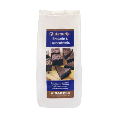 Afbeelding van Bakels Brownie &amp; Lavacakemix Glutenvrij 1kg