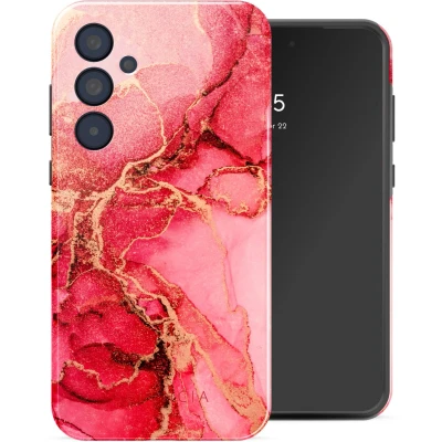 Afbeelding van Selencia Hoesje Geschikt voor Samsung Galaxy A35 Vivid Backcover Rosy Marble
