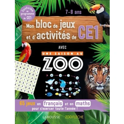 Image de Mon bloc de jeux et d&#039;activités pour le CE1 Une SAISON AU ZOO