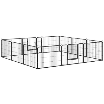 Afbeelding van PawHut Welpenauslauf mit 12 Paneele D06 141