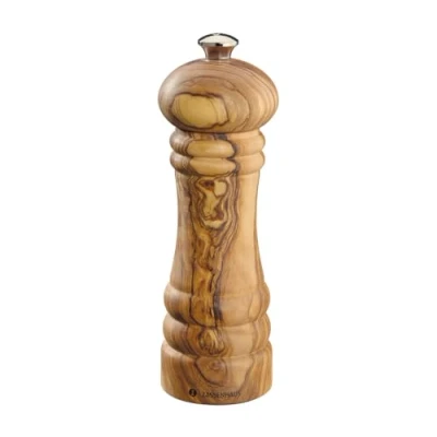 Afbeelding van Zassenhaus Zoutmolen BERLIJN Olijfhout, 18 cm, Pepermolen + zoutmolen, Bruin