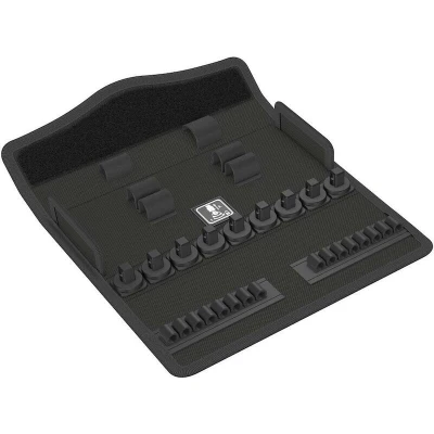 Afbeelding van WERA 9473 stoffen gereedschapsbox 8004 B Zyklop Metal 3/8&quot;, leeg, 240 x 32 91 mm 05136535001