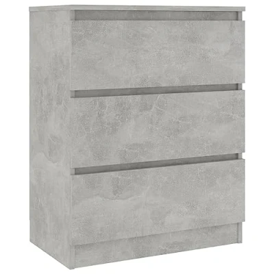 Afbeelding van vidaXL Dressoir, betongrijs, 60 x 35 76 cm, bewerkt hout