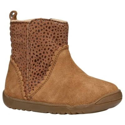 Afbeelding van Geox Macchia GIRL Babyschoenen voor kinderen, Maat: 20, Whisky Veloursleer