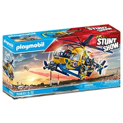 Image de Playmobil 70833 Air Stuntshow Hélicoptère et équipe de tournage