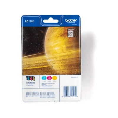 Afbeelding van Brother LC 1100RBWBP Inktcartridge 3 kleuren Voordeelbundel