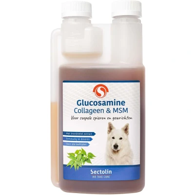 Afbeelding van Sectolin Glucosamine, Collageen &amp; MSM Hond 500ml