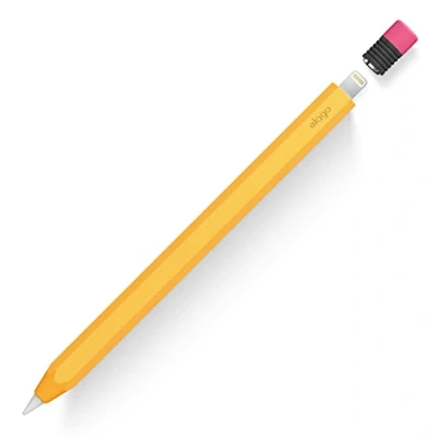 Afbeelding van elago Klassieke potloodhoes, compatibel met Apple Pencil 1e generatie, klassiek design, duurzame siliconen (geel)
