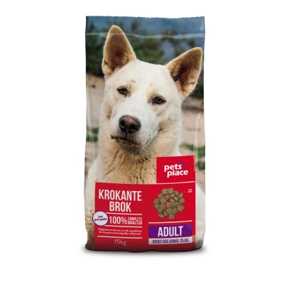 Afbeelding van Pets Place Adult Maxi Krokante Brokken Hondenvoer Gevogelte Vlees 15 kg