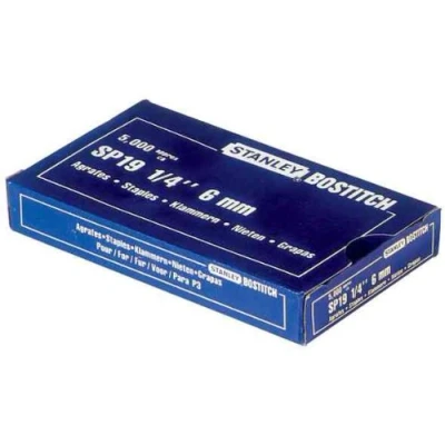 Afbeelding van Nieten Bostitch SP1906Z staal 6mm rechte rug 5000stuks