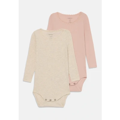 Afbeelding van NAME IT NBFKAB 2P LS Body NOOS Meisjes Peyote Melange Sepia Rose