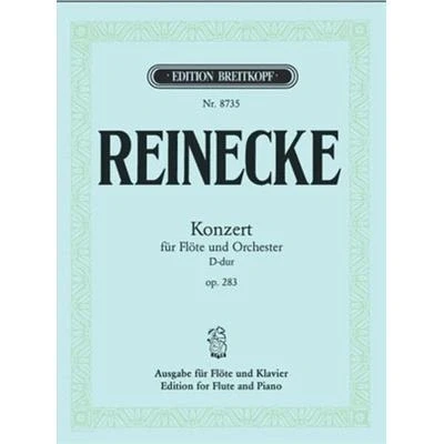 Image de Partitions classique EDITION BREITKOPF REINECKE C. CONCERTO POUR FLUTE EN RE MAJEUR OP. 283 FLUTE, PIANO Flûte traversière