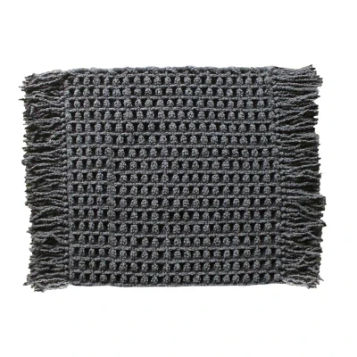 Afbeelding van Heckettlane Madras Badmat 60x60 cm Dark Grey