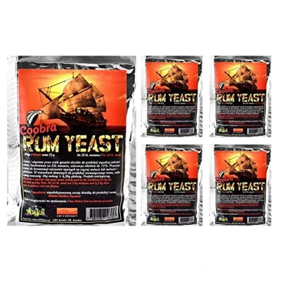 Afbeelding van 5 x Coobra Rum Yeast Turbo gist, wodka, gist voor puree