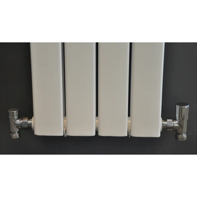 Afbeelding van Wiesbaden Luxe radiator aansluitset haaks chroom