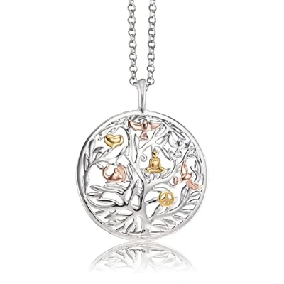 Afbeelding van Engelsrufer, Halsketting, Ketting Levensboom, (925 zilver gerhodineerd, 50 cm)