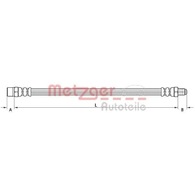 Afbeelding van METZGER 4110754 Remslang 320 BMW: 5 Touring