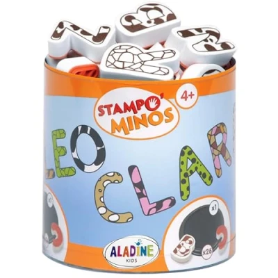 Afbeelding van Aladine stempels minos alfabet groot 26st