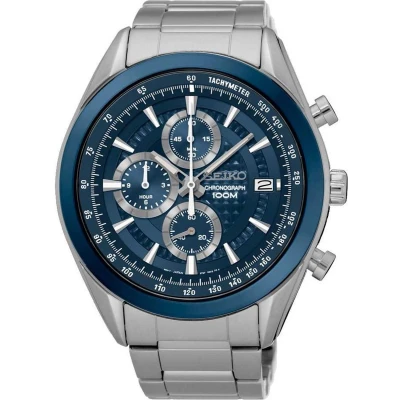 Afbeelding van Seiko heren Horloge SSB177P1 in de kleur Zilver