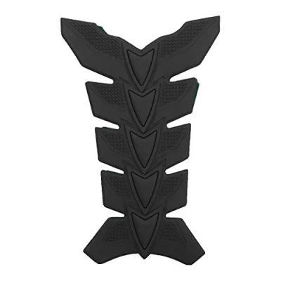 Afbeelding van Aramox Motorfiets Tank Protector 3D Gel Olie en Gas Vis Bot Bescherming Pad Beschermende Sticker Decoratie (Zwart)