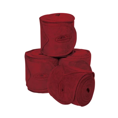 Afbeelding van Weatherbeeta Fleece Bandages Prime 4 Stuks Maroon 3,5m