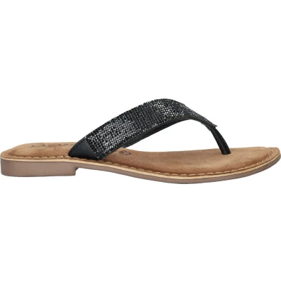 Afbeelding van 75.803 Slippers Dames Diamond Sheet Black 990 38 Zwart