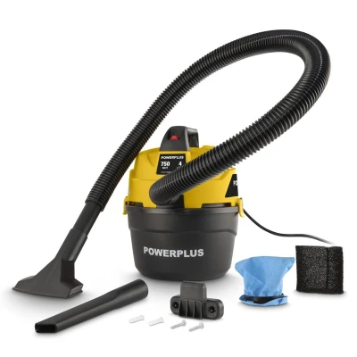 Afbeelding van Powerplus elektrische stofzuiger nat droog POWX318 750W werkruimte, huis, tuin, auto 4l tank met 2 acc.