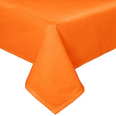 Afbeelding van Homescapes 100% katoenen tafelkleed, 138 x 228 cm, oranje
