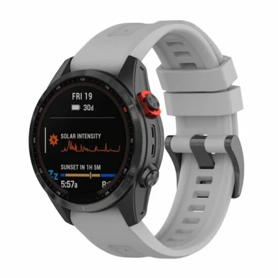 Afbeelding van Siliconen sportbandje Grijs Garmin Quatix 7X / 6X &amp; Tactix 7 (pro)