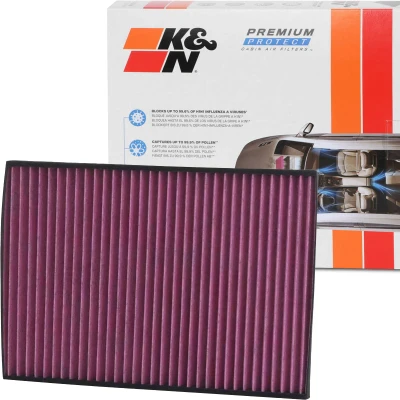 Afbeelding van K&amp;N Filters DVF5043 Interieurfilter Carbon filter 309 30 Vierkant AUDI: A4 B9 Avant, Saloon, A5 Sportback, VOLKSWAGEN: Touareg III