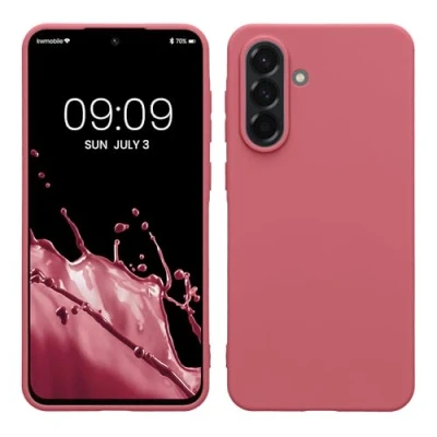 Afbeelding van kwmobile telefoonhoesje geschikt voor Samsung Galaxy A56 5G Hoesje smartphone Back cover in donkerroze