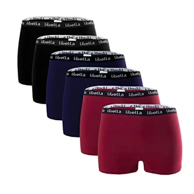 Afbeelding van Libella® Panties 3407 Boxershorts voor dames, katoen, verpakking van 6 stuks