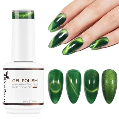 Afbeelding van Nicedeco 15 ml Cat Eye Gel nail Polish, UV/LED, soak off, magnetische gel, art, manicure, pedicure, voor professioneel, salon en thuis, gebruik N315