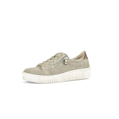 Afbeelding van Gabor Sneakers laag, Dames, Maat: 40.5, Schilf Veloursleer