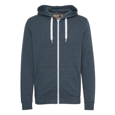 Afbeelding van Solid Sdolli Sweater met rits, Heren, Maat: Medium, Blue melange