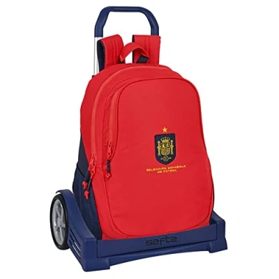 Afbeelding van Schoolrugzak met Wielen RFEF Rood Blauw (32 x 44 16 cm)
