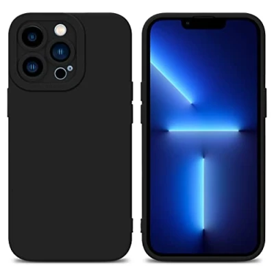 Afbeelding van Cadorabo Hoesje geschikt voor Apple iPhone 12 PRO in Fluid ZWART Beschermhoes gemaakt van flexibel TPU silicone Cover Case